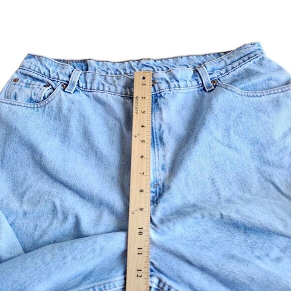 Vintage levis womens Sz 18 wash blue relax fit tapered leg 90s - Picture 5 of 10